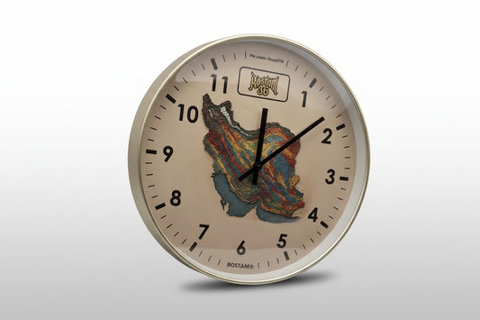 ROSTAM36® 12" Iran Map Wall Clock